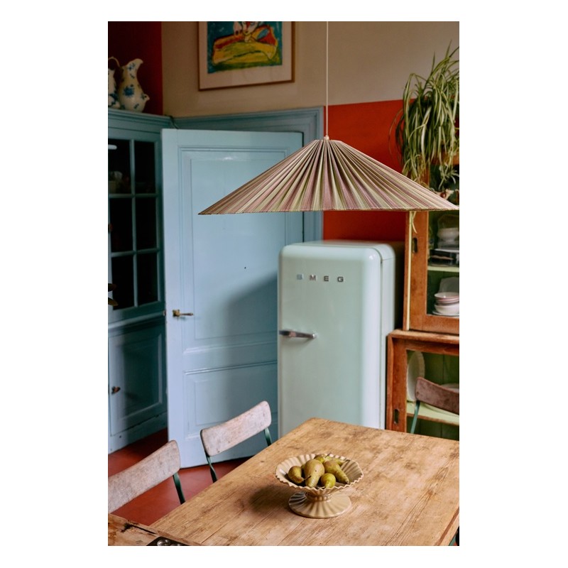 Lampa wisząca Plisse Verdura, odcienie zieleni, HKLiving