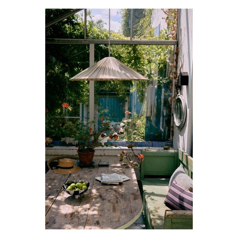 Lampa wisząca Plisse Verdura, odcienie zieleni, HKLiving