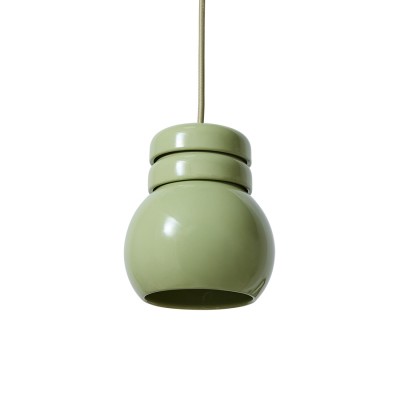 Lampa wisząca, ceramiczna Bulb, pistacjowa, HKLiving