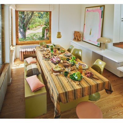 Lampa wisząca, ceramiczna Bulb, musztardowa, HKLiving