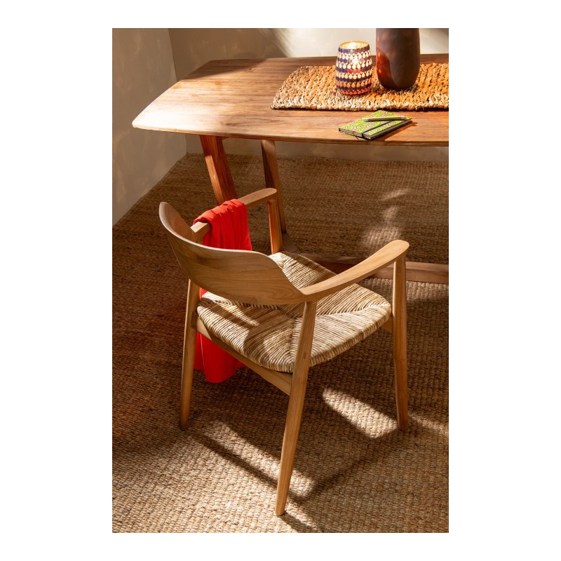 Krzesło Hiro z drewna, naturalne, J-Line