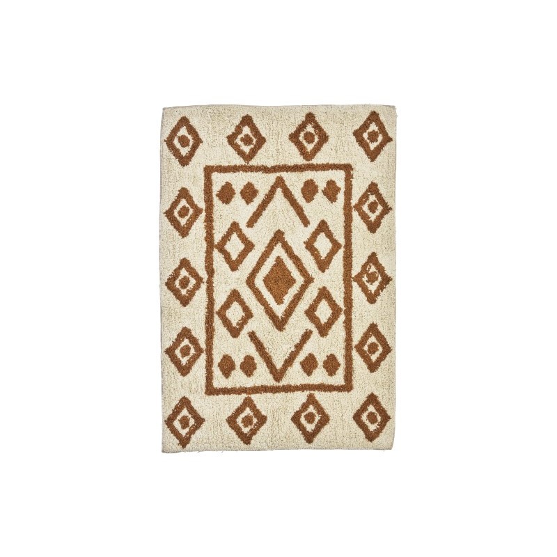 Tuft bawełniany dywanik łazienkowy, musztardowy, Madam Stoltz