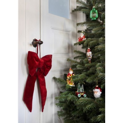 Vivi dekoracyjna kokarda, czerwona, Madam Stoltz