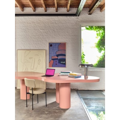 Lampa stołowa Mushroom, chromowana, HKliving