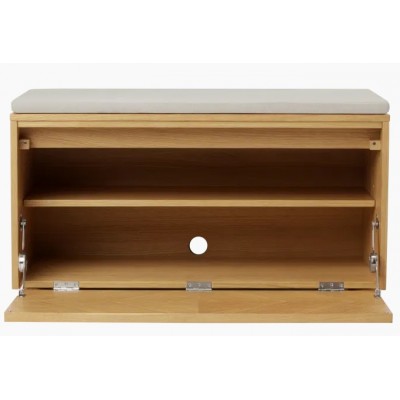 Hideaway ławka ze schowkiem i poduszką white sands, dąb naturany, Umage