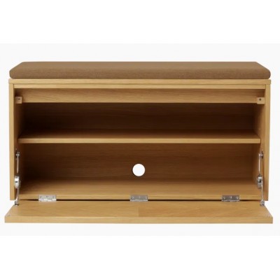 Hideaway ławka ze schowkiem i poduszką sugar brown, dąb naturany, Umage