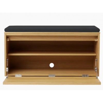 Hideaway ławka ze schowkiem i poduszką, dąb gładki, Umage