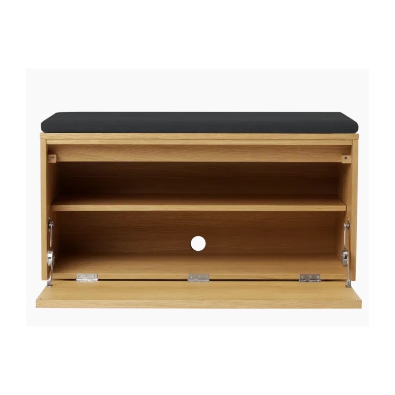 Hideaway ławka ze schowkiem i poduszką, dąb gładki, Umage