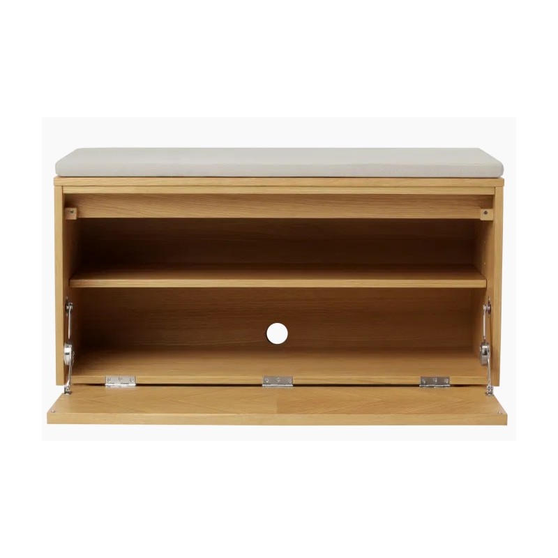 Hideaway ławka ze schowkiem i poduszką white sands, dąb gładki, Umage