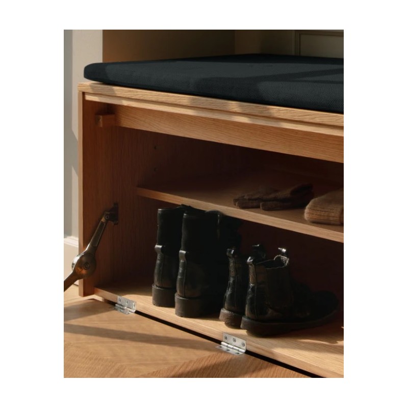 Hideaway ławka ze schowkiem i poduszką sugar brown, dąb gładki, Umage