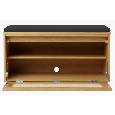 Hideaway ławka ze schowkiem i poduszką, plecionka wiedeńska, Umage