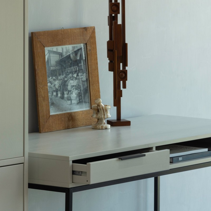 Biurko sosnowe Nore 130 cm, dust, Woood