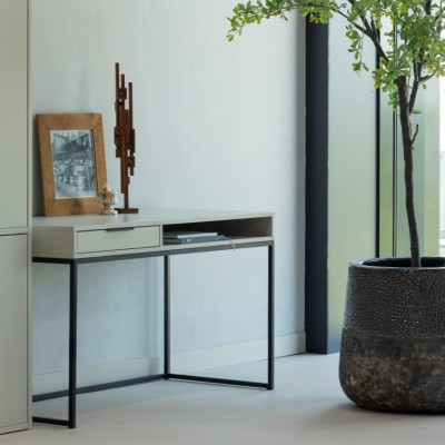 Biurko sosnowe Nore 130 cm, dust, Woood