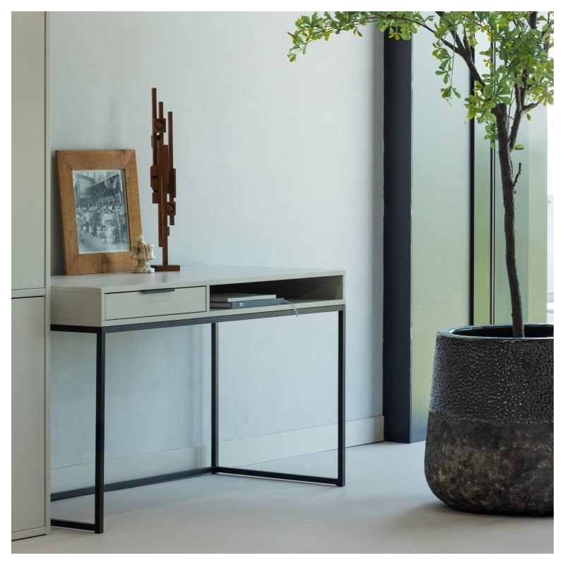 Biurko sosnowe Nore 130 cm, dust, Woood