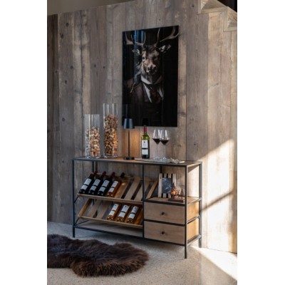 Komoda na wino Wine, naturalna, J-Line