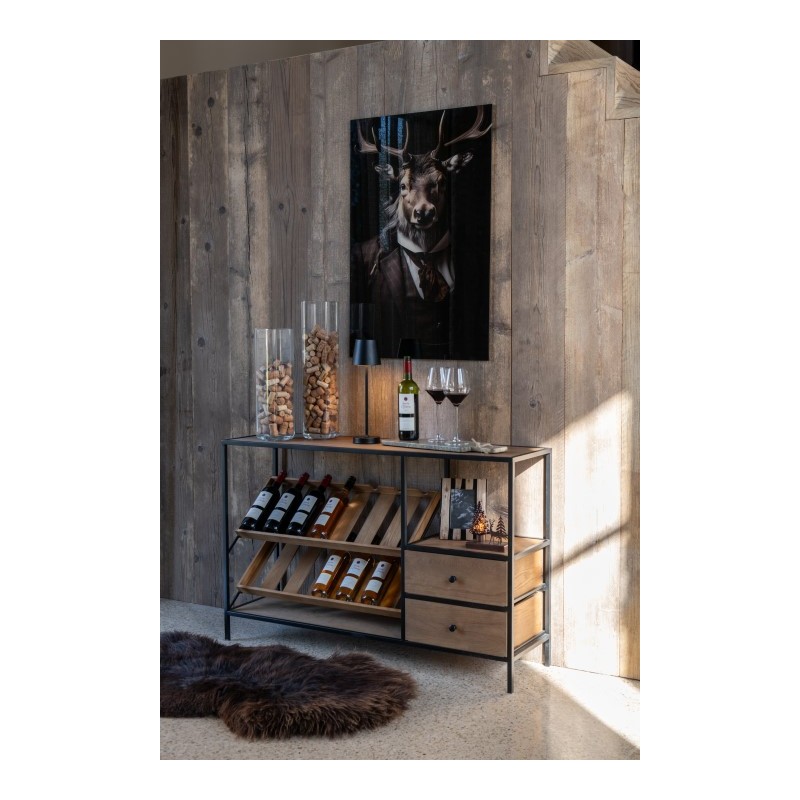 Komoda na wino Wine, naturalna, J-Line