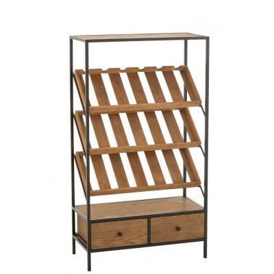 Witryna na wino Wine M, naturalna, J-Line