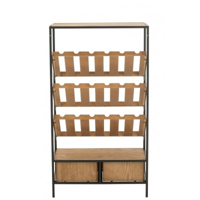 Witryna na wino Wine M, naturalna, J-Line