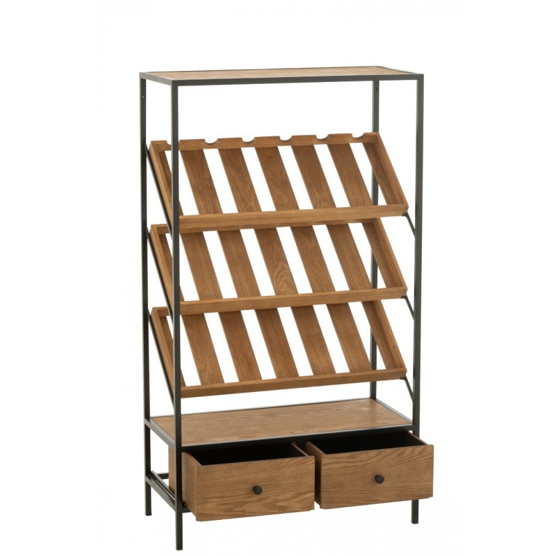 Witryna na wino Wine M, naturalna, J-Line