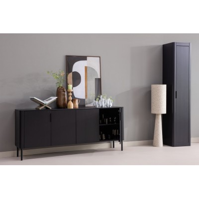 Loft lampa podłogowa 130 cm, boucle naturalna w kropki, Woood