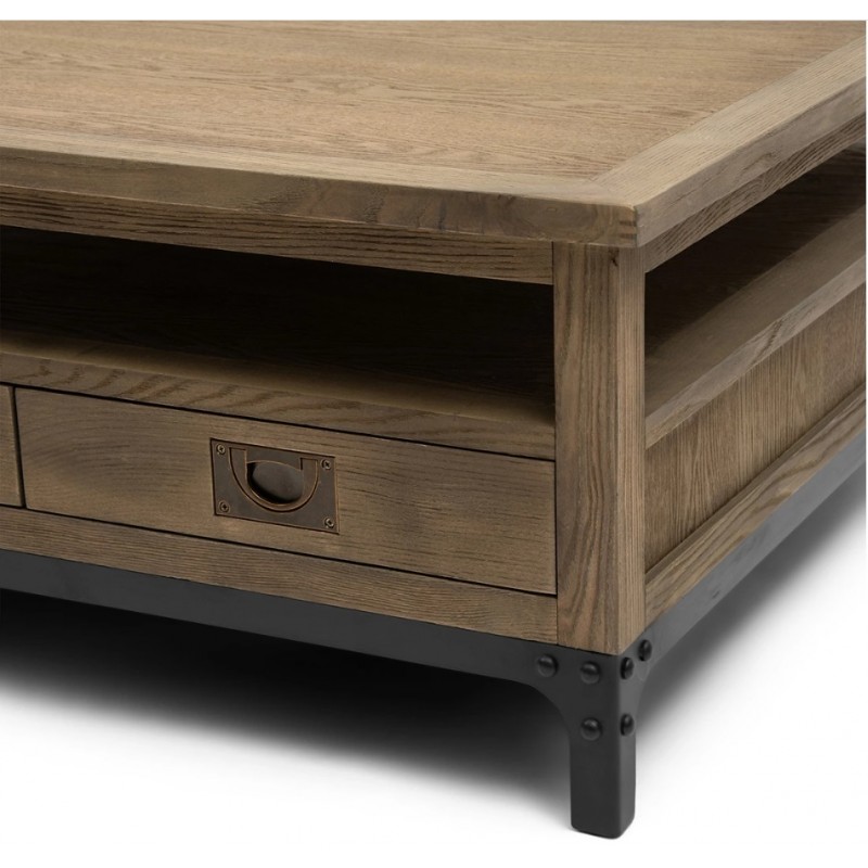 Stolik kawowy The Hoxton, drewniany, Riviera Maison