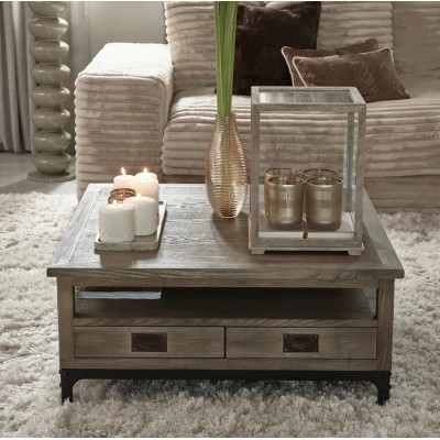 Stolik kawowy The Hoxton, drewniany, Riviera Maison