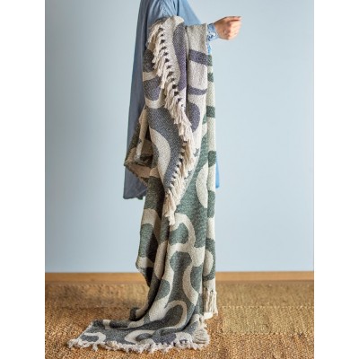 Salobre pled, czarny, Bawełna, Bloomingville