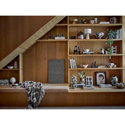 Salobre pled, czarny, Bawełna, Bloomingville