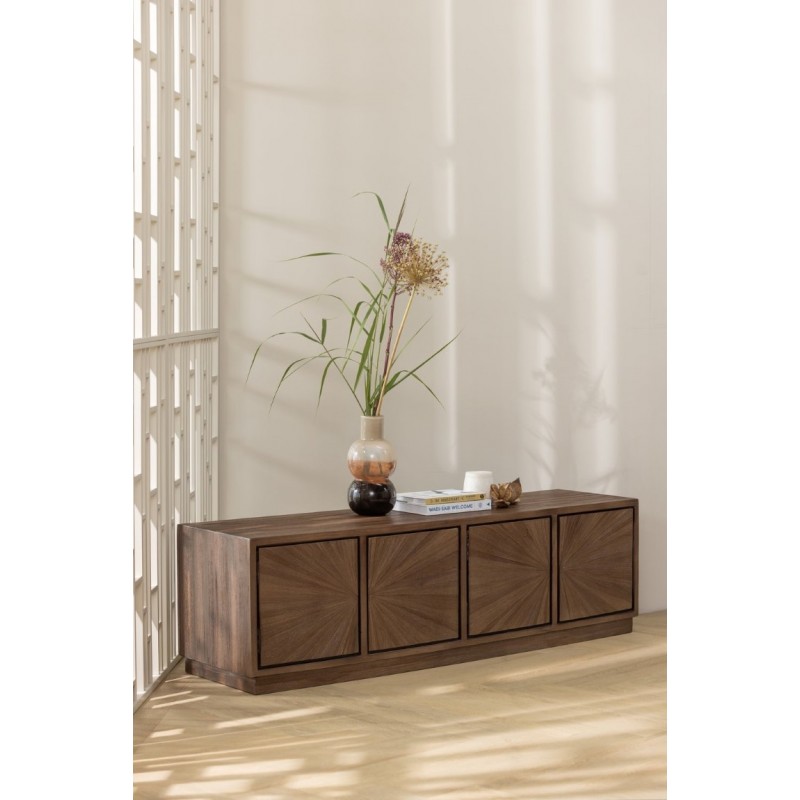 Komoda RTV Sun, brązowa, Woood