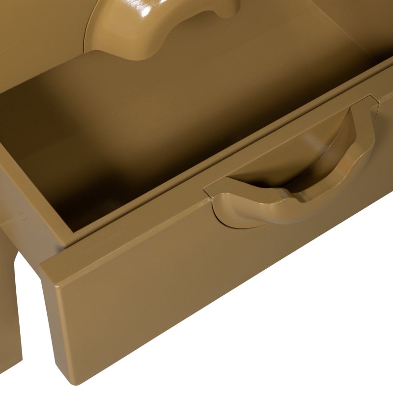 Stolik nocny Merge, honey yellow, Woood