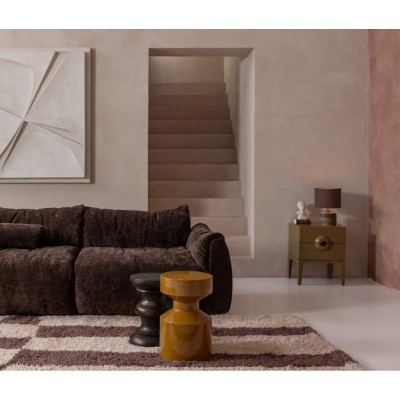 Stolik nocny Merge, honey yellow, Woood