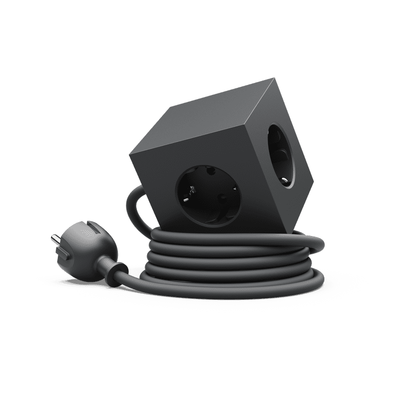 Listwa zasilająca Square z magnetyczną podstawą, 1,8m, czarna, Avolt