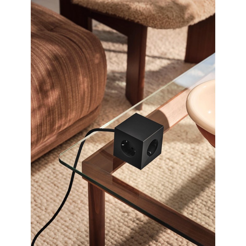 Listwa zasilająca Square z magnetyczną podstawą, 1,8m, czarna, Avolt