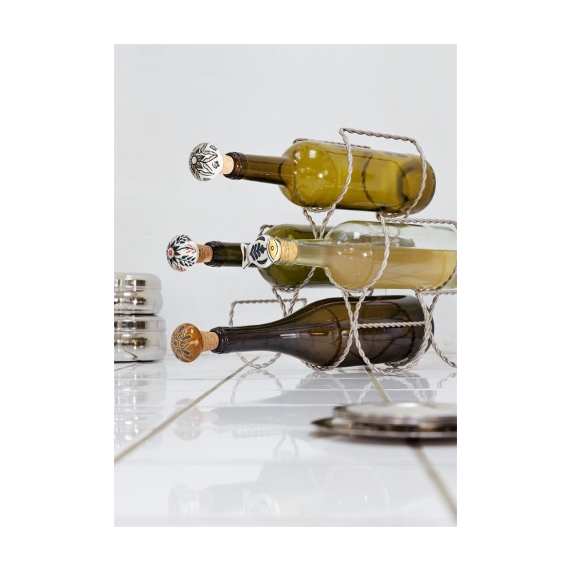 Iron stojak na wino, stalowy, Madam Stoltz