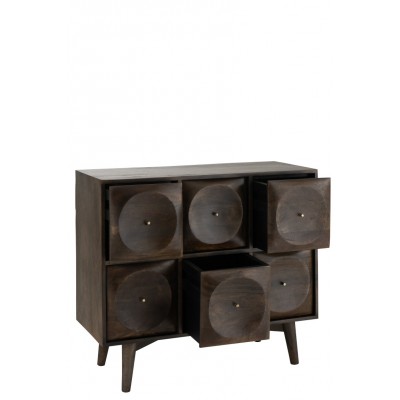 Komoda Circle, ciemny brąz, J-Line