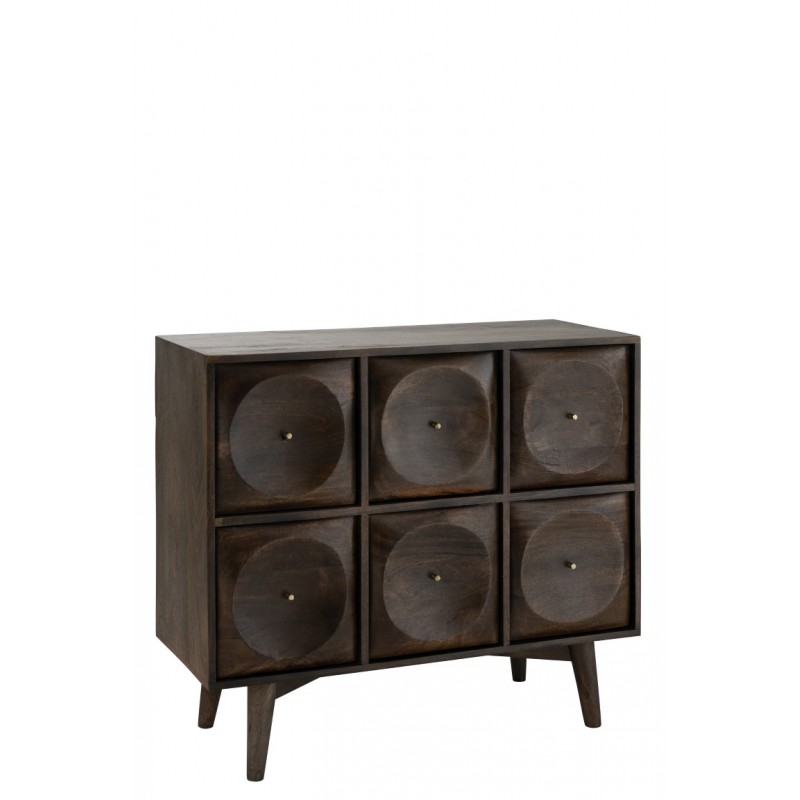 Komoda Circle, ciemny brąz, J-Line