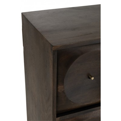 Komoda Circle, ciemny brąz, J-Line