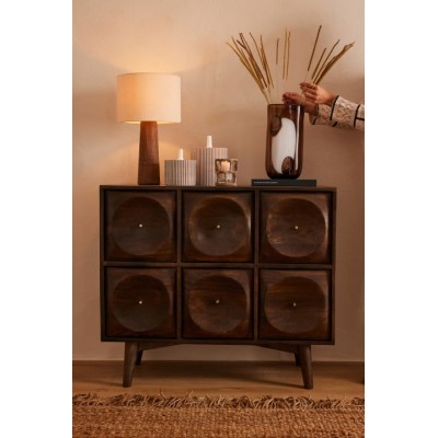 Komoda Circle, ciemny brąz, J-Line