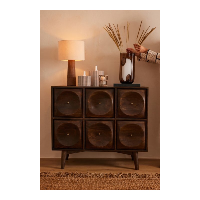 Komoda Circle, ciemny brąz, J-Line