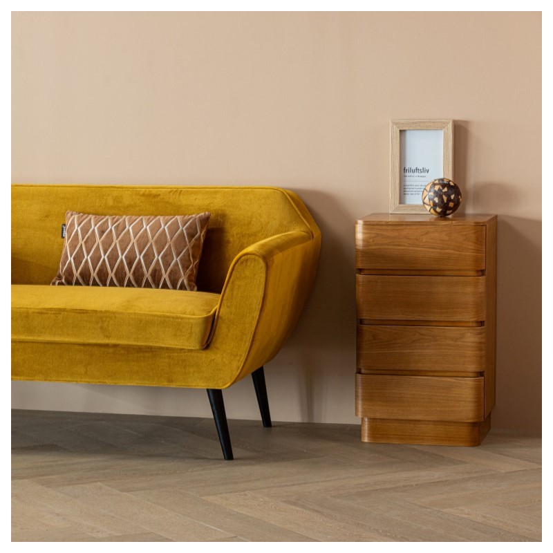 Komoda wąska Fejo 70 cm, cztery szuflady, MDF, Woood