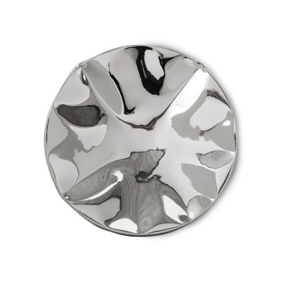 Rzeźba ścienna Dent, chrom,...