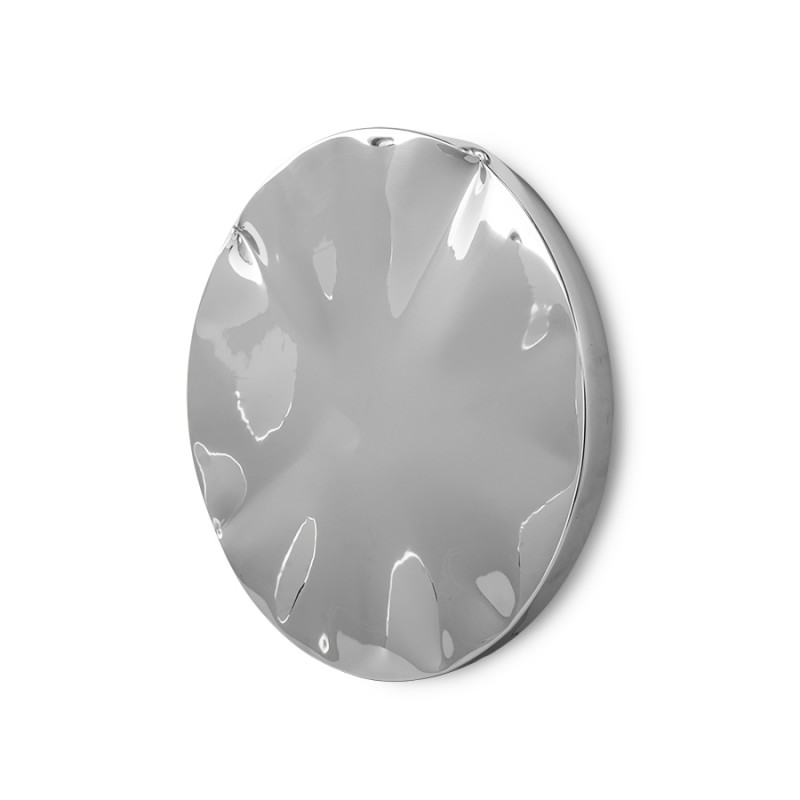 Rzeźba ścienna Dent, chrom, marka HKLiving