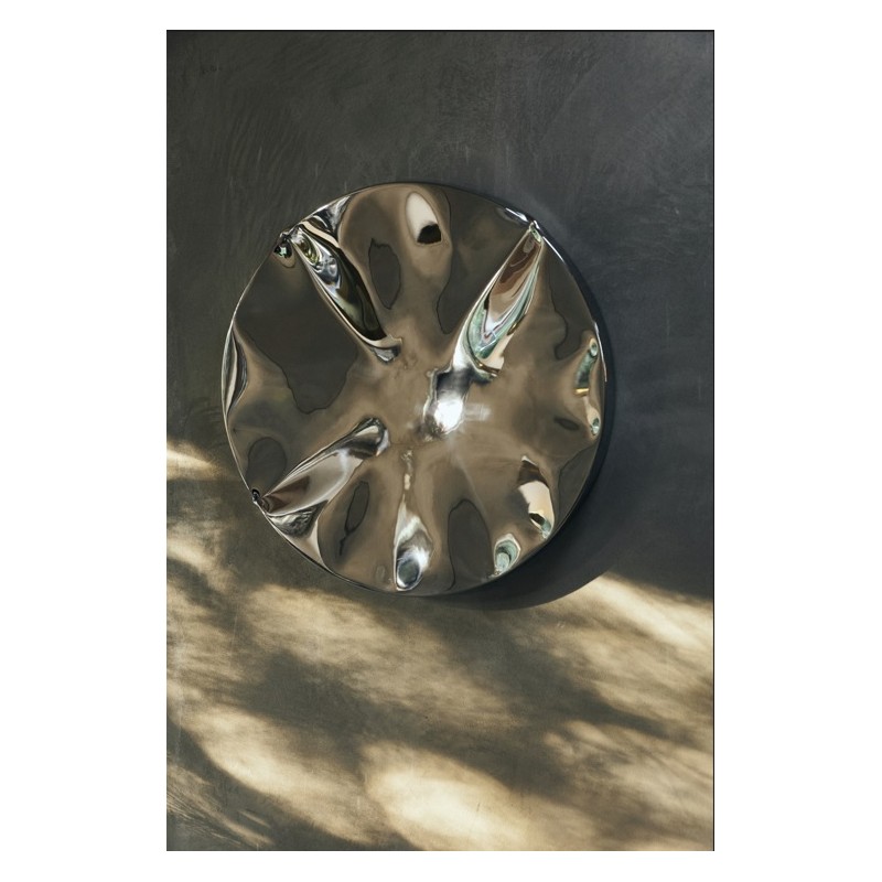 Rzeźba ścienna Dent, chrom, marka HKLiving