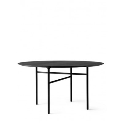 Stół do jadalni Snaregade Ø 138 cm, czarny, Menu