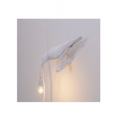 Lampa ścienna / kinkiet Bird Looking indoor, biały Seletti