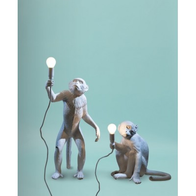 Lampa podłogowa Monkey Standing zewnętrzna, Seletti